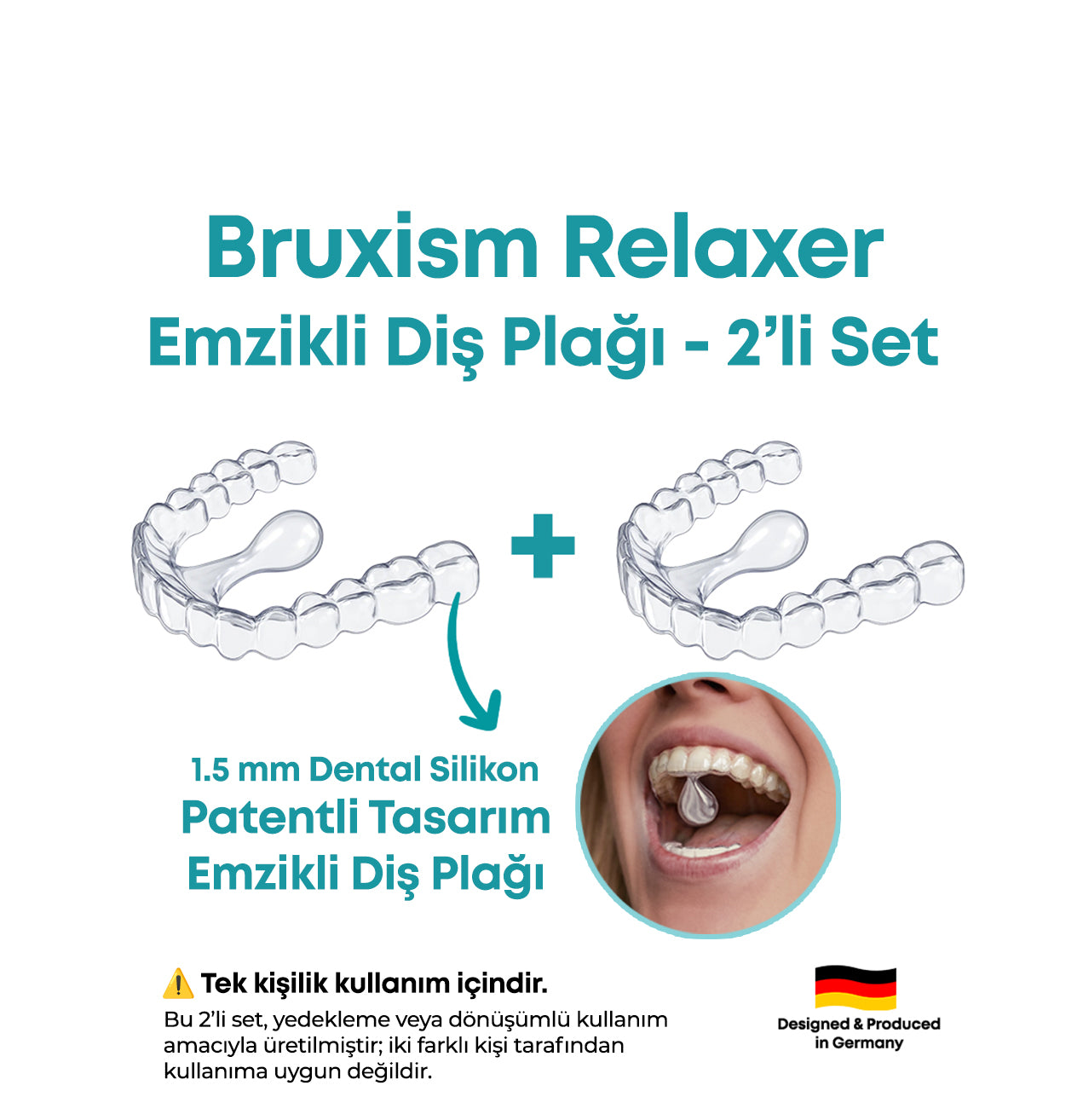 Bruxismus-Relaxer Plak – 2er-Set