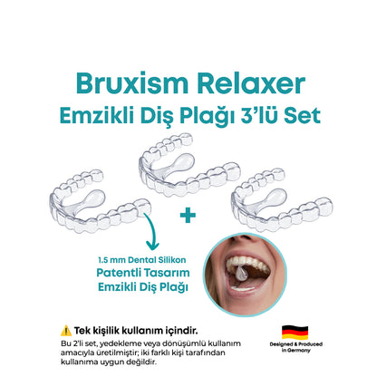 Bruxism Relaxer Plak - 3'lü Set