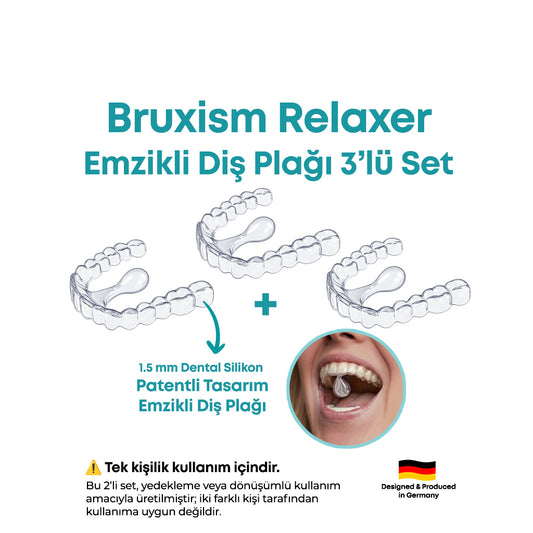 Bruxismus-Relaxer Plak – 3-teiliges Set